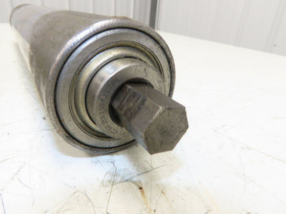 Hytrol 2.5" Snub Idler Roller 18" Hytrol Conveyor 15"BF 11/16" Hex Lot of 2