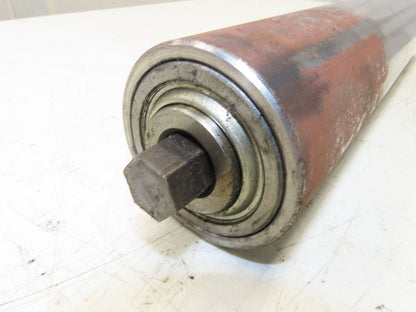 Hytrol 2-5/8" Snub Idler Roller 18" Hytrol Conveyor 15"BF 11/16" Hex Lot of 2