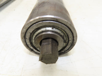 Hytrol 2-5/8" Snub Idler Roller 18" Hytrol Conveyor 15"BF 11/16" Hex Lot of 2