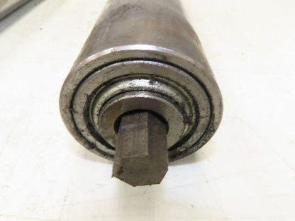 Hytrol 2-5/8" Snub Idler Roller 18" Hytrol Conveyor 15"BF 11/16" Hex Lot of 2