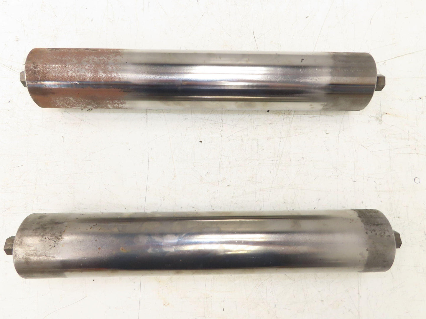 Hytrol 2-5/8" Snub Idler Roller 18" Hytrol Conveyor 15"BF 11/16" Hex Lot of 2