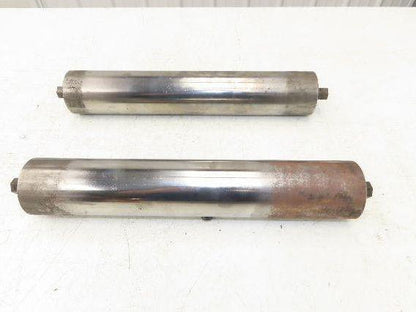 Hytrol 2-5/8" Snub Idler Roller 18" Hytrol Conveyor 15"BF 11/16" Hex Lot of 2