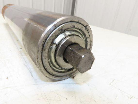 Hytrol 2-5/8" Snub Idler Roller 18" Hytrol Conveyor 15"BF 11/16" Hex Lot of 2