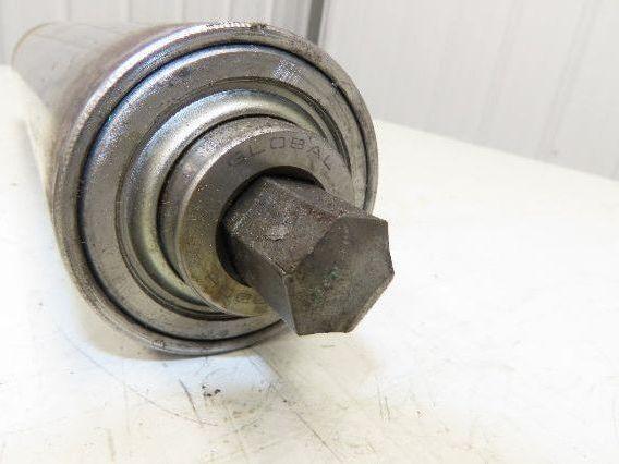Hytrol 2.5" Snub Idler Roller 15" Hytrol Conveyor 12"BF 11/16" Hex Lot of 2