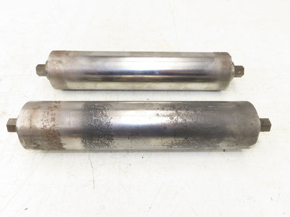 Hytrol 2.5" Snub Idler Roller 15" Hytrol Conveyor 12"BF 11/16" Hex Lot of 2