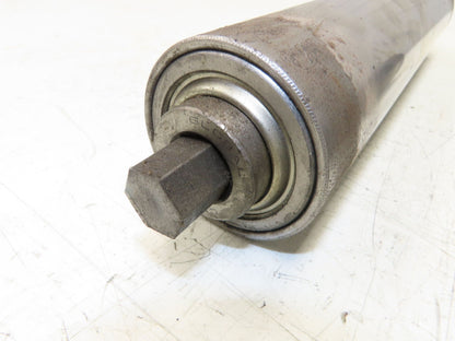 Hytrol 2.5" Snub Idler Roller 15" Hytrol Conveyor 12"BF 11/16" Hex Lot of 2