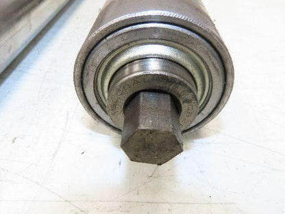 Hytrol 2.5" Snub Idler Roller 15" Hytrol Conveyor 12"BF 11/16" Hex Lot of 2