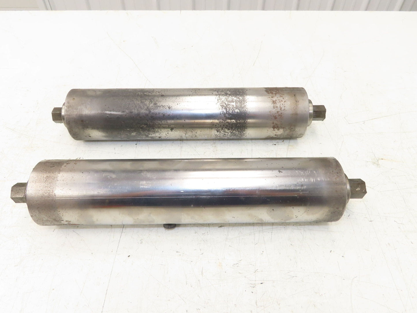 Hytrol 2.5" Snub Idler Roller 15" Hytrol Conveyor 12"BF 11/16" Hex Lot of 2