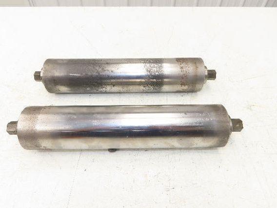 Hytrol 2.5" Snub Idler Roller 15" Hytrol Conveyor 12"BF 11/16" Hex Lot of 2