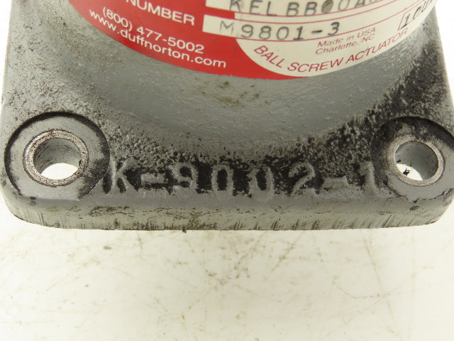 Duff Norton M9801-3 Worm Gear Actuator 2 Ton Screw Jack 3" Stroke