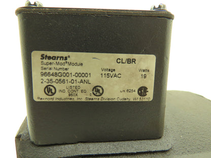 Stearns Super-Mod CL/BR 2-35-0561-01-ANL Motor Clutch Brake 115V 56C-Face