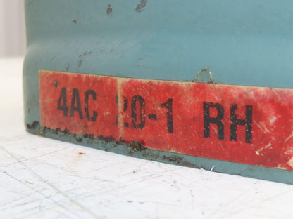 Hytrol 4AC-20-1-RH Conveyor Drive Gearmotor 20:1 Reducer 1Hp 460V 3PH 56C 86rpm