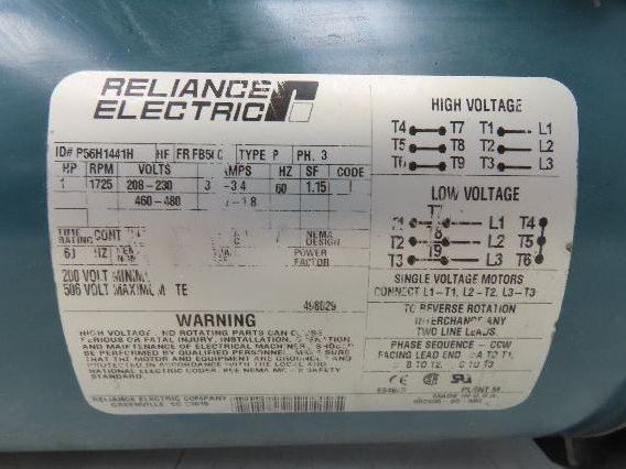 Hytrol 4AC-20-1-RH Conveyor Drive Gearmotor 20:1 Reducer 1Hp 460V 3PH 56C 86rpm