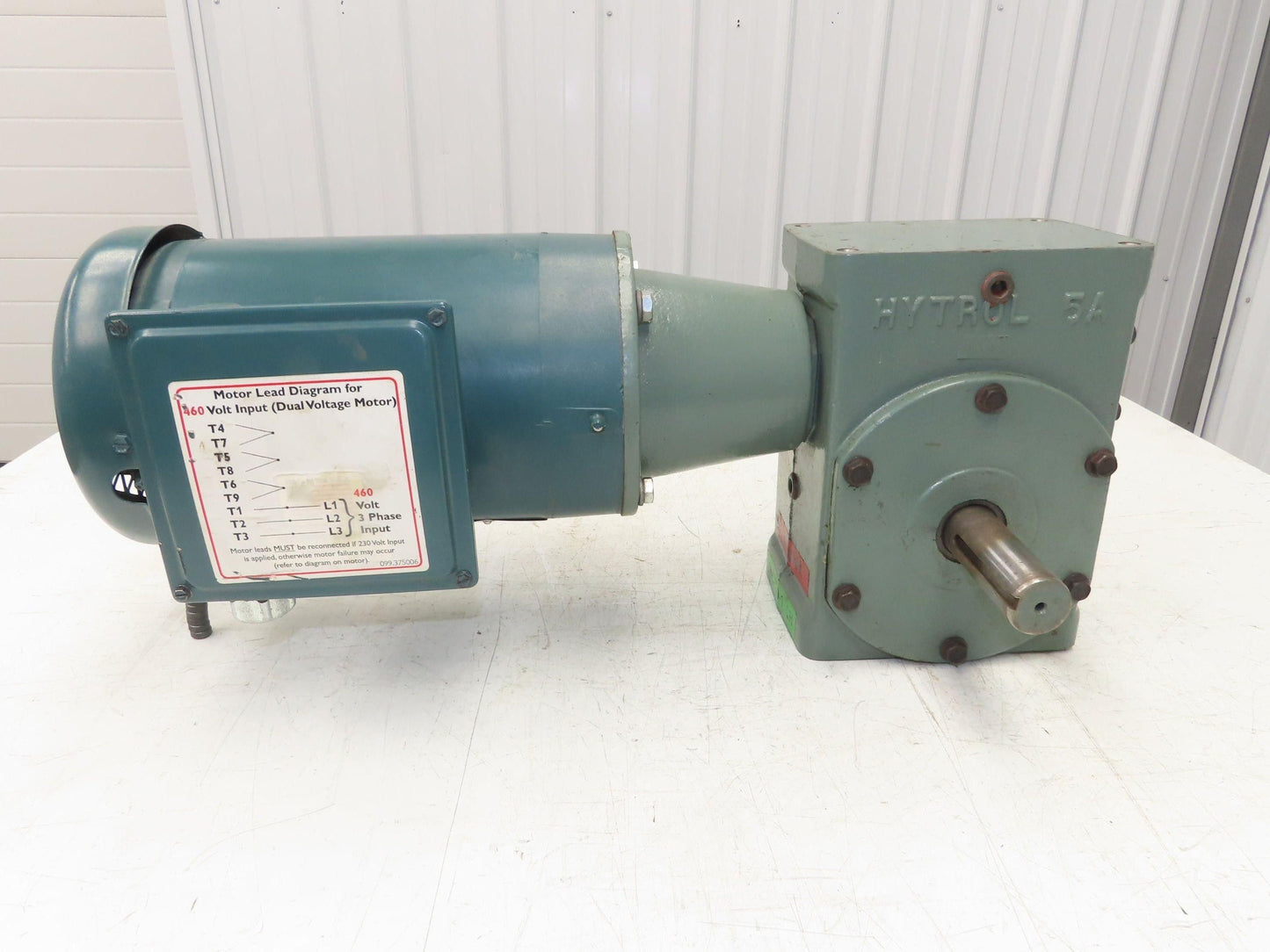 Hytrol 5AC-30-1-LH Conveyor Drive Gearmotor 30:1 Reducer 2Hp 460V 3PH 145TC