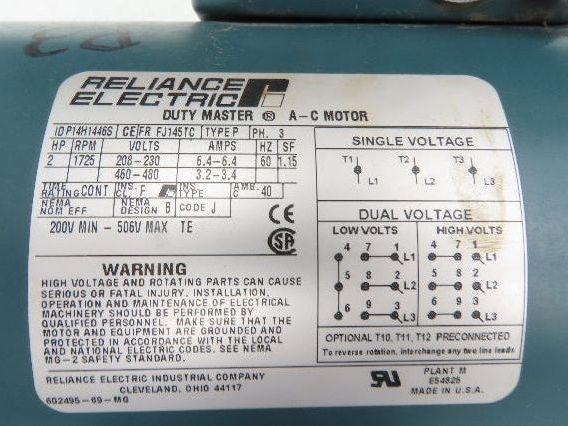 Hytrol 5AC-30-1-LH Conveyor Drive Gearmotor 30:1 Reducer 2Hp 460V 3PH 145TC