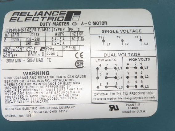Hytrol 5AC-30-1-LH Conveyor Drive Gearmotor 30:1 Reducer 2Hp 460V 3PH 145TC
