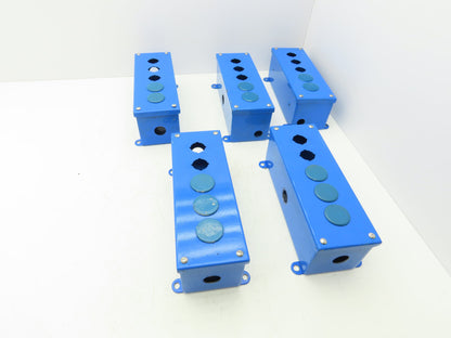 Austin 5 Button Pushbutton Control Station 12"H 4"W 4"D Enclosure Lot of 5