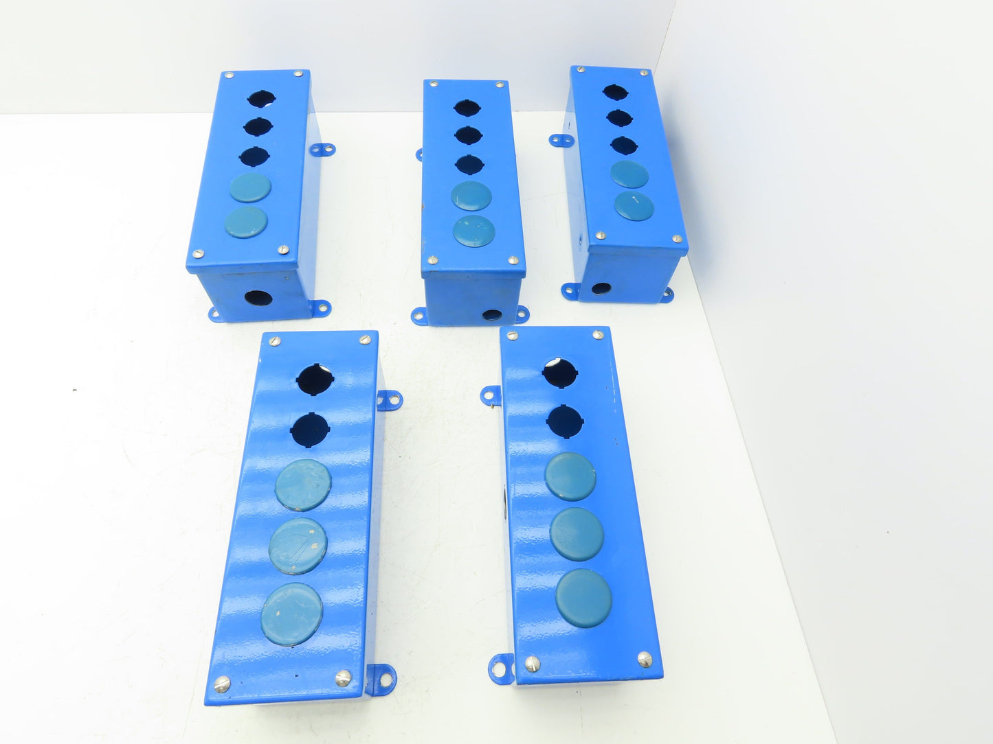 Austin 5 Button Pushbutton Control Station 12"H 4"W 4"D Enclosure Lot of 5