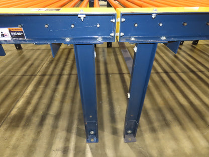 81"x 28' Chain Drive Live Roller Conveyor 74"BF 1.9" Urethane Roller 460V 3PH