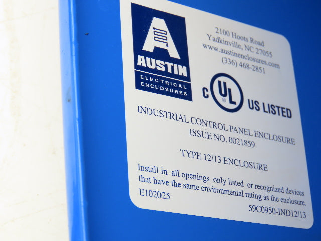 Austin 2 Button Pushbutton Control Station 8"H 4"W 4"D Enclosure Lot of 9