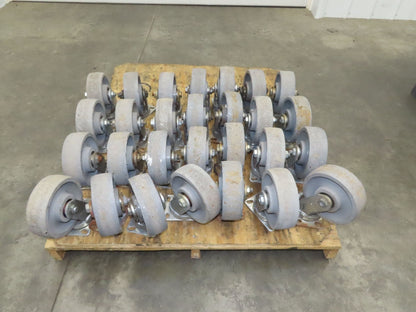 Albion 330XP08428S Polyurethane Caster Wheel 8x2.5" Kingpinless Gray Lot of 2