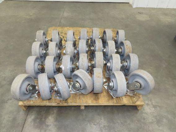 Albion 330XP08428S Polyurethane Caster Wheel 8x2.5" Kingpinless Gray Lot of 2