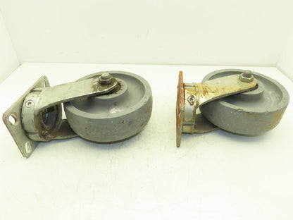 Albion 330XP08428S Polyurethane Caster Wheel 8x2.5" Kingpinless Gray Lot of 2