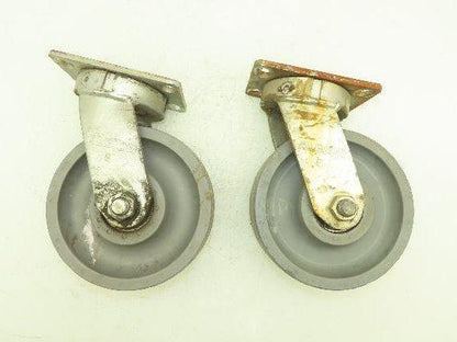 Albion 330XP08428S Polyurethane Caster Wheel 8x2.5" Kingpinless Gray Lot of 2