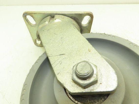 SC Polyurethane Caster Wheel 8x2.5" Kingpinless Gray Lot of 2