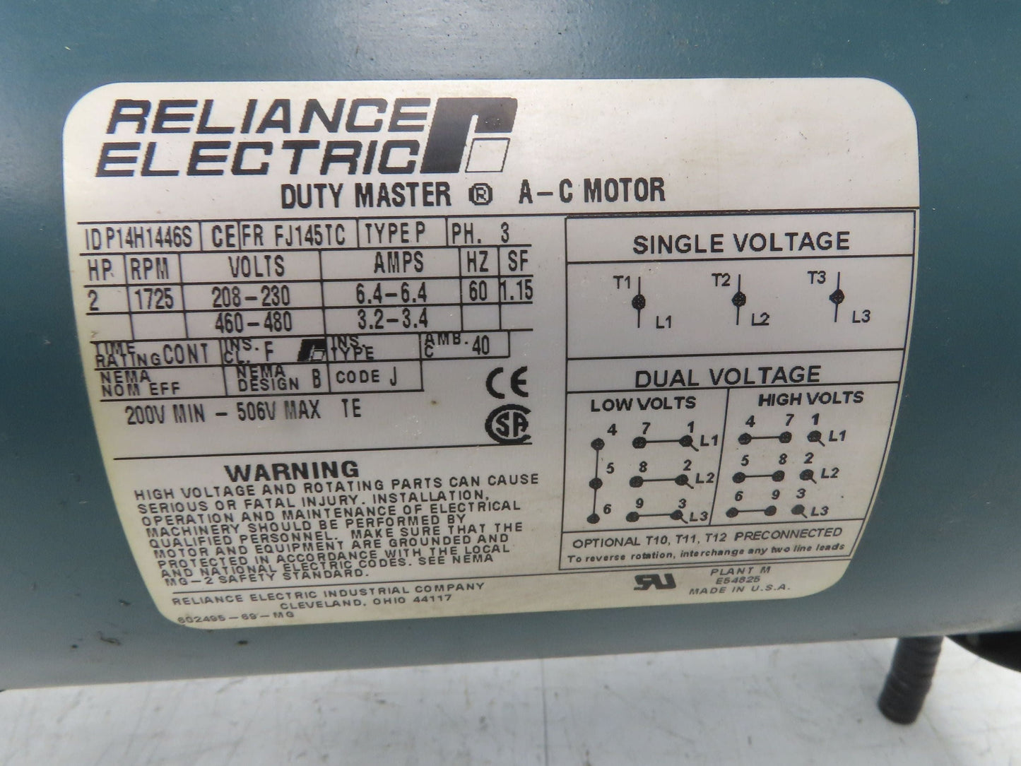 Hytrol 5AC-20-1-LH Conveyor Drive Gearmotor 20:1 Reducer 2Hp 460V 3PH 145TC