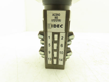 IDEC ACSNO Selector Switch 4 Pole 10 Position Cam Operated