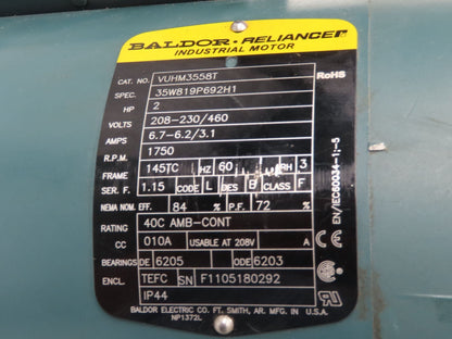 Hytrol 5AC-20-1-RH Conveyor Drive Gearmotor 20:1 Reducer 2Hp 460V 3PH 145TC