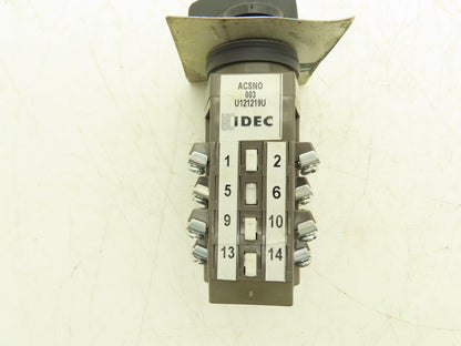 IDEC ACSNO Selector Switch 4 Pole 10 Position Cam Operated