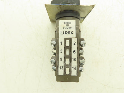 IDEC ACSNO Selector Switch 4 Pole 10 Position Cam Operated