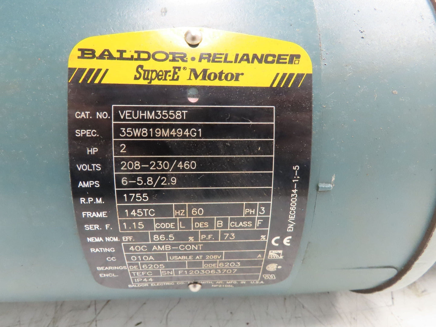 Hytrol 5AC-10-1-RH Conveyor Drive Gearmotor 10:1 Reducer 2Hp 460V 3PH 145TC