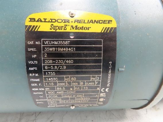 Hytrol 5AC-10-1-RH Conveyor Drive Gearmotor 10:1 Reducer 2Hp 460V 3PH 145TC