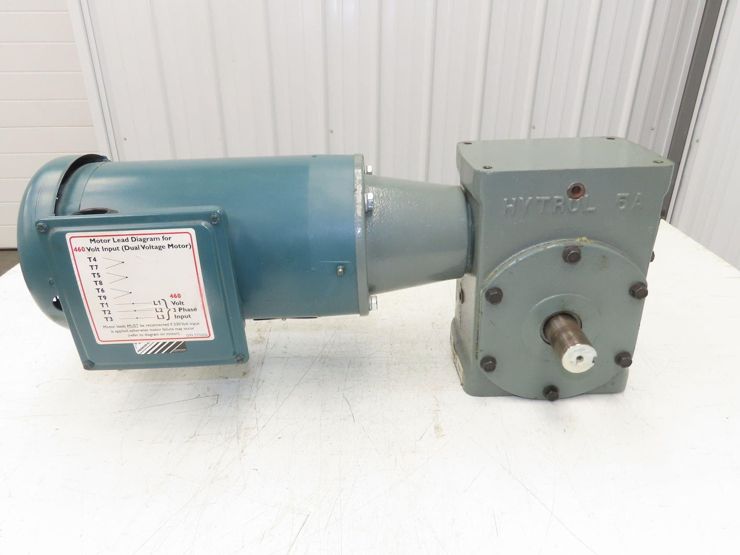 Hytrol 5AC-10-1-LH Conveyor Drive Gearmotor 10:1 Reducer 2Hp 460V 3PH 145TC