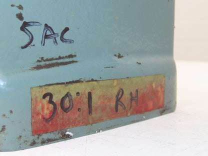 Hytrol 5AC-30-1-RH Conveyor Drive 30:1 Gearbox 2Hp 460V 3PH 145TC Brake Motor