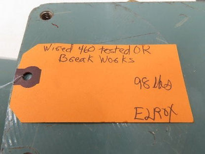 Hytrol 5AC-20-1-LH Conveyor Drive 20:1 Gearbox 2Hp 460V 3PH 145TC Brake Motor