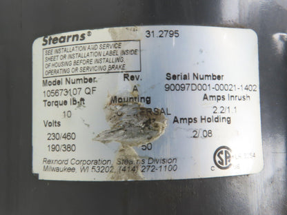 Hytrol 5AC-20-1-LH Conveyor Drive 20:1 Gearbox 2Hp 460V 3PH 145TC Brake Motor