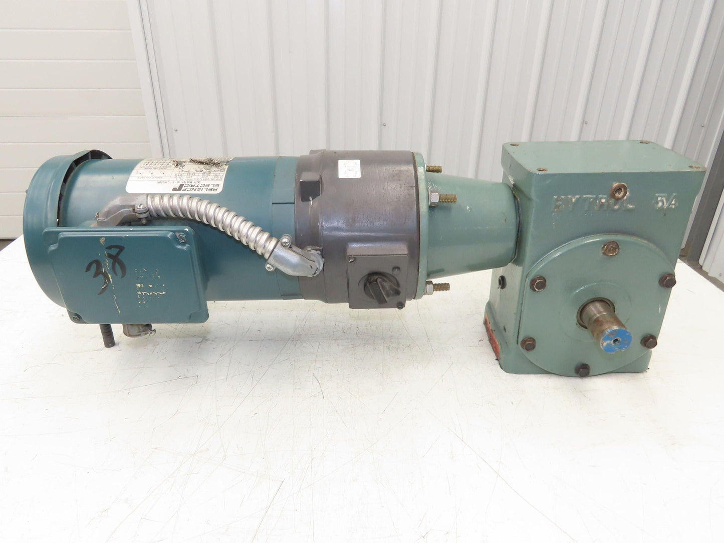 Hytrol 5AC-20-1-LH Conveyor Drive 20:1 Gearbox 2Hp 460V 3PH 145TC Brake Motor