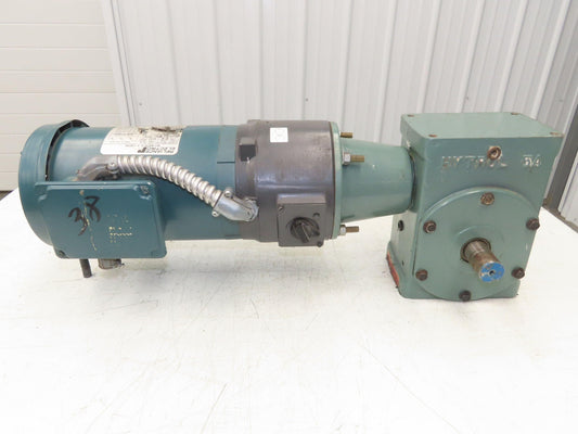 Hytrol 5AC-20-1-LH Conveyor Drive 20:1 Gearbox 2Hp 460V 3PH 145TC Brake Motor