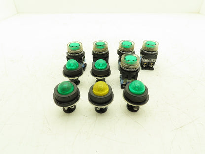 Fuji Electric AR30G4L DR30D0L Pushbutton Pilot light Mixed Lot of 10