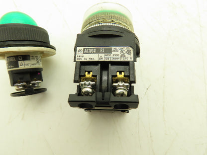 Fuji Electric AR30G4L DR30D0L Pushbutton Pilot light Mixed Lot of 10