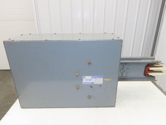 Westinghouse 56-E-6738 Pow-R-Way Busway 600A 277/480V 3P 4W Lug End Tap Box