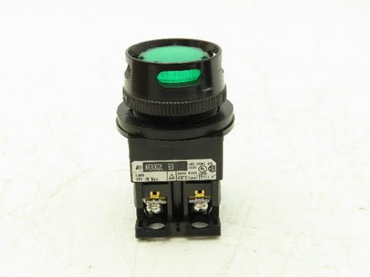 Fuji Electric Pushbutton Green Illuminated Momentary 1 Normally Open  Lot of 8