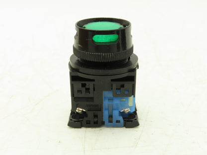 Fuji Electric Pushbutton Green Illuminated Momentary 1 Normally Open  Lot of 8
