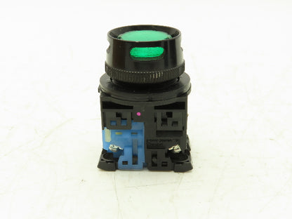 Fuji Electric Pushbutton Green Illuminated Momentary 1 Normally Open  Lot of 8