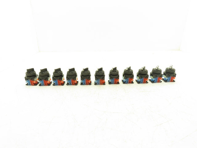 Fuji Electric 2 Position Maintained Selector Switch 1NO 1NC  Lot of 11