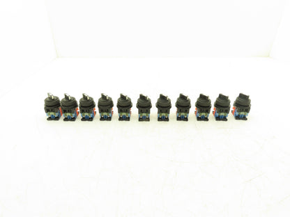 Fuji Electric 2 Position Maintained Selector Switch 1NO 1NC  Lot of 11